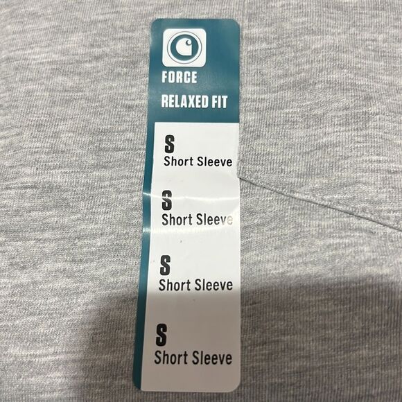 Carhartt Force Relaxed Fit Midweight Short-Sleeve Pocket T-shirt size s NWT Gray - Picture 8 of 9